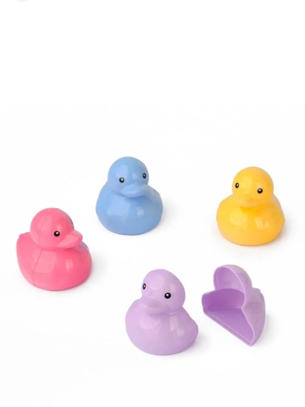 New Target Bullseye Playground Set of 8 Duck Shaped Pastel Easter Containers